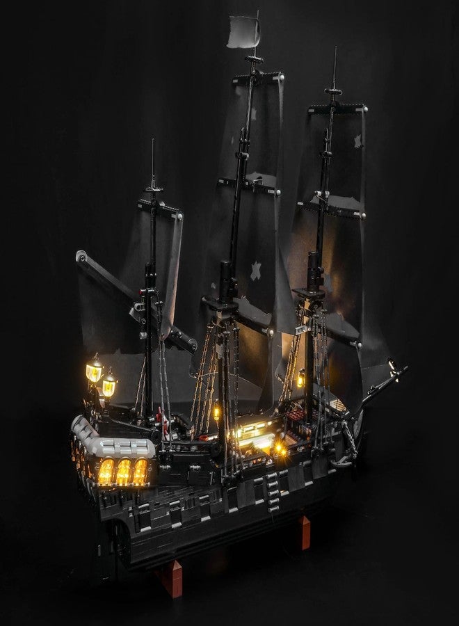 BrickBling LED Light Compatible with Lego Icons Captain Jack Sparrow's Pirate Ship, Compatible with Lego Black Pearl 10365-No Model (Classic Version Light) - Image 1